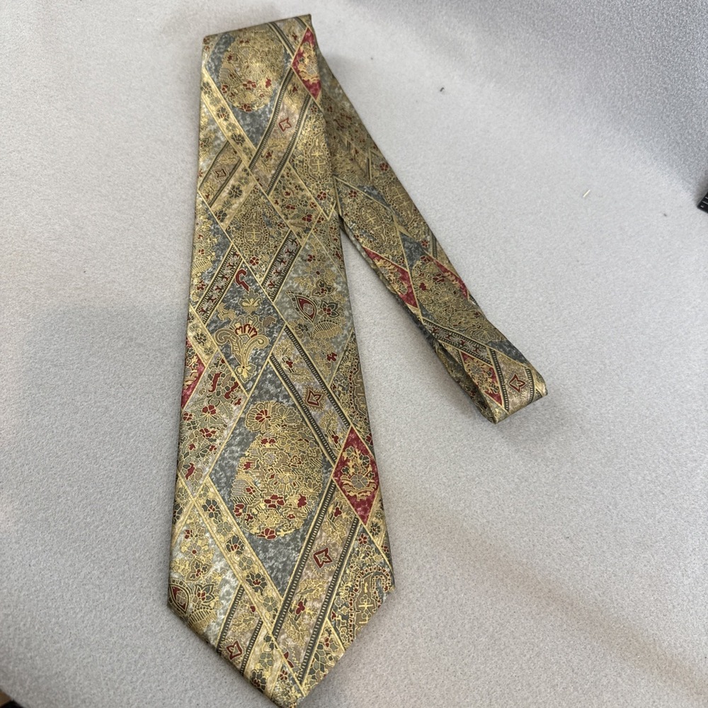 Barry Wells Ties, Vintage‎ 100% Silk Necktie, Made in USA, Classic